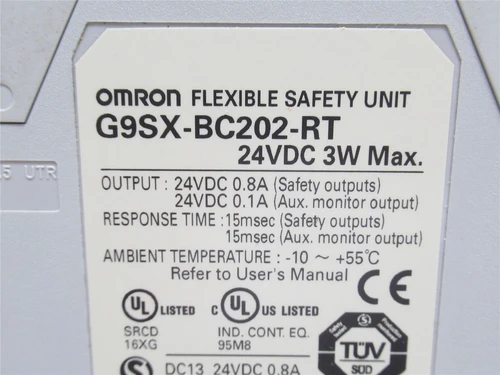 Omron G9SX-BC202-RT; Machine Safety Controller Relay; 24VDC