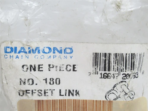 Diamond Chain 180-1 OFFSET LINK; Offset Link #180 Cottered