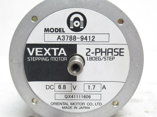 Vexta A3788-9412; Stepping Motor; 6.8VDC; 1.7A; 1.8 Deg/Step