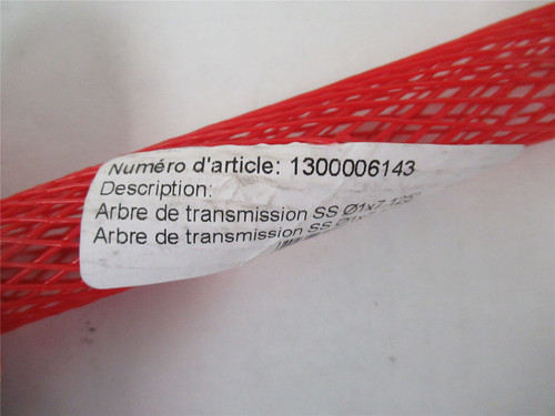 GE Leblanc  1300006143; Drive Shaft 01x7.125" SS