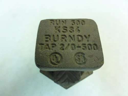 Burndy KS34; Split-Bolt Connector; Copper Alloy