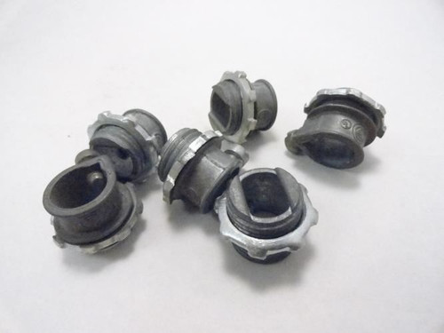 Appleton C550; Lot-6 Set Screw Connectors; 3/8" Size