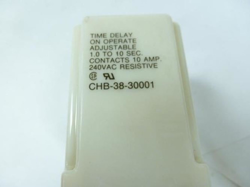 Potter & Brumfield CHB-38-30001; Time Delay Relay; 1.0-10