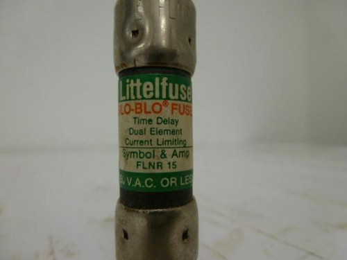 Littelfuse FLNR15; Dual Element Fuse 15Amp; 250V