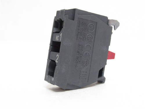 Schneider  ZBE102; Contact Block; 10A; 600VAC; 1-NC; 22mm