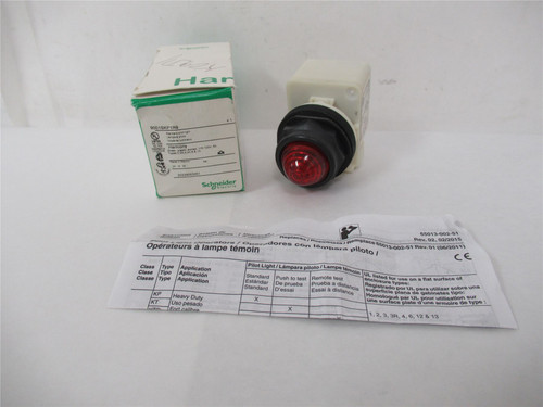 Schneider 9001SKP1R9; Pilot Light 30mm 120VAC Red