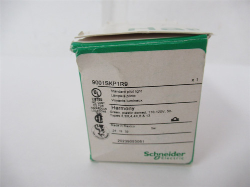 Schneider 9001SKP1R9; Pilot Light 30mm 120VAC Red