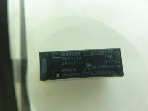 Omron G6RN-1A-DC24; Lot-10 Relays; 8A; 250VAC; Coil: 24VDC