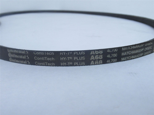 Continental A68; V-Belt; 70" Outside Length; 1/2" Top Width