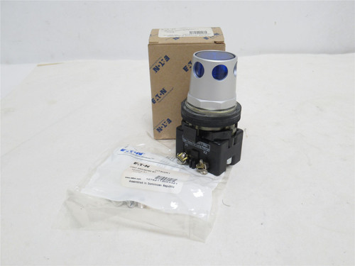 Eaton HT8GDBF3; Illuminated Push-Button; Blue; 24VAC/DC