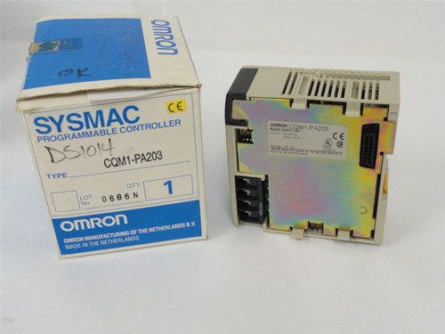 Omron CQM1-PA203; Power Supply-100 VAC/240 VAC; 50HZ/60 HZ
