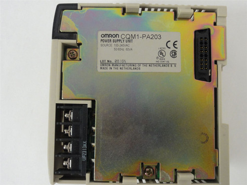 Omron CQM1-PA203; Power Supply-100 VAC/240 VAC; 50HZ/60 HZ