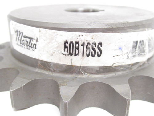 Martin 60B16SS-3/4; Sprocket #60; SS; 16 Teeth; 3/4"ID