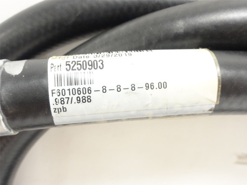 Parker F6010606-8-8-8-96; Hose; 96" Long; 1/2 JIC x 1/2 JIC