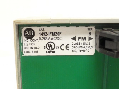 Allen-Bradley 1492-IFM20F; Digital Interface Module; 20 Point; 0-265V