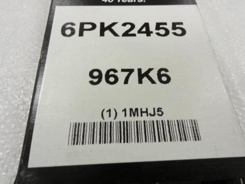 Bando 1MHJ5; Serpentine Belt; 96.7"Long; Industry 967K6