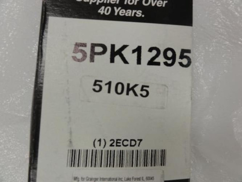Bando 5PK1295; Serpentine Belt; Industry Number 510K5