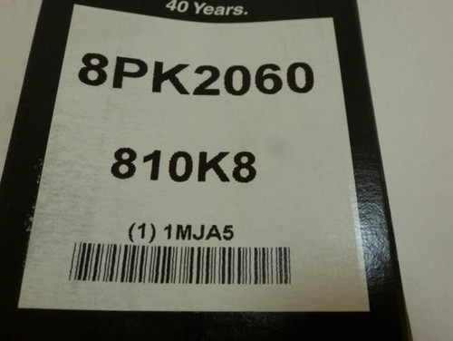 Bando 810K8; Serpentine Belt 8PK2060