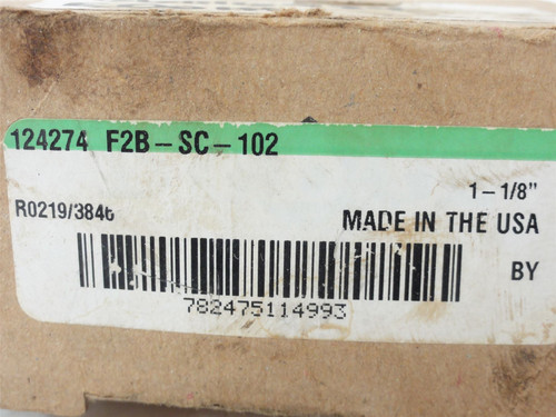 Dodge F2B-SC-102; 2-Bolt Flange Bearing; 1-1/8" ID; 124274