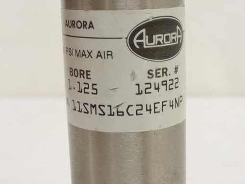 Aurora 11SMS16C24EF4NP; Air Cylinder; SS; 1-1/8"ID; 3" Stroke