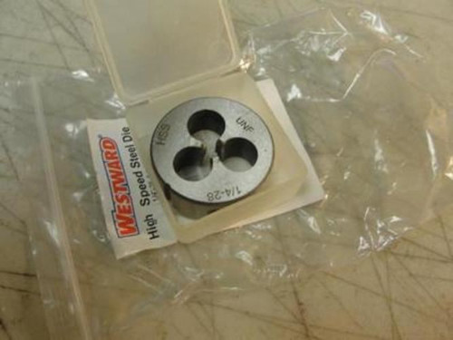 Westward 2LWY3; Round Solid Die; 1/4"-28; Right Hand