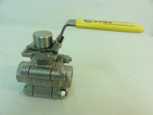 HSI SPH34SSBVKNSW; Kurnut Ball Valve; 3-Piece; SS; 3/4" Socket