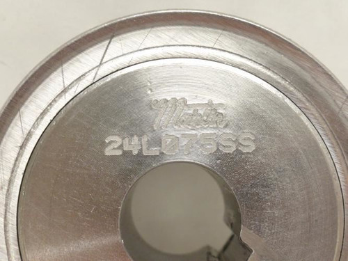 Martin 24L075SS; Timing Belt Pulley SS;24T; 22mm ID; 3/8" Pitch