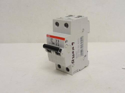 ABB S202-D2; Circuit Breaker; 2A; 2P; 480VAC; DIN Rail