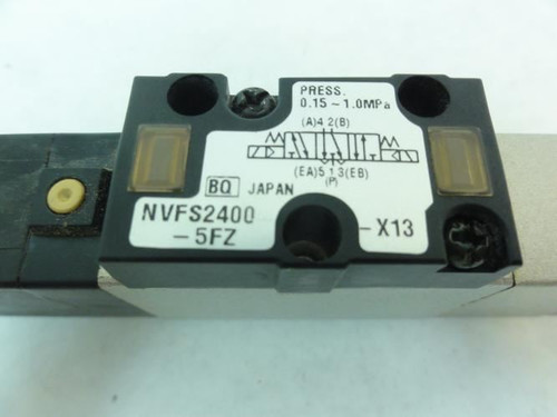 SMC NVFS2400-5FZ-X13; Solenoid Valve; Coil: 24VDC; 0.15-1.0MPa