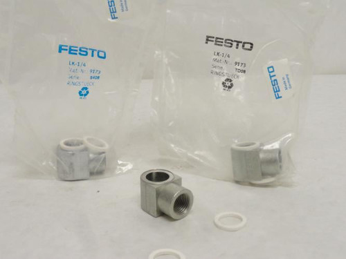 Festo LK-1/4; Lot-3; Ring Piece 9173; W/Two Seals; Size: 1/4"