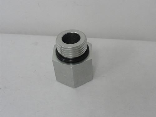 Parker 12-3/4 F5OG-S; Pipe Fitting 3/4" NPT x 3/4" SAE-ORB