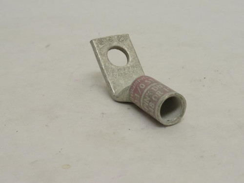Burndy YA25L445; Copper Compression Lug # 1/0 AWG; 45Deg