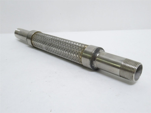 MFG- MDL-UNKN-237071; Braided SS Hose; 3/4NPT; 12" Long