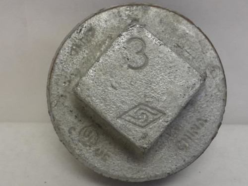 Industry-Std 2WJ75; Square Plug; Galvanized; 3 MNPT; Class: 150