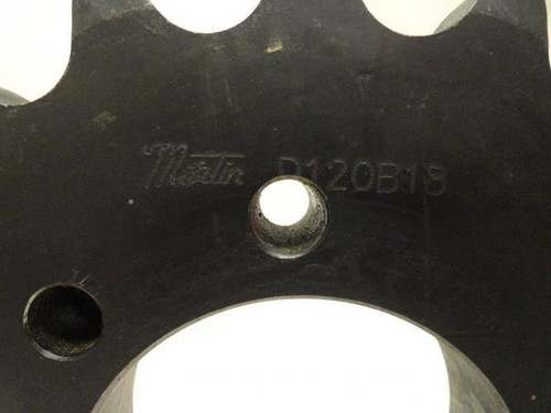 Martin D120B18; Bushed Sprocket # 120; 18T; 2-Row