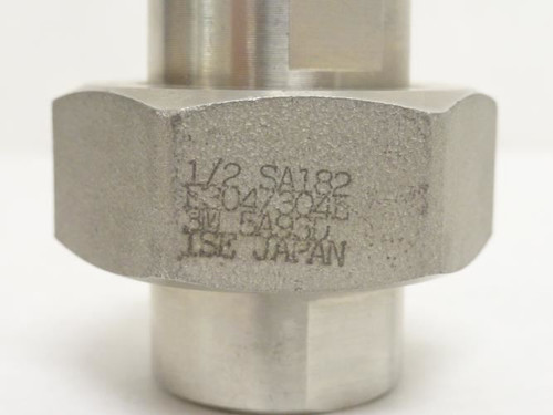 Japan 48UF99; Pipe Union; SS-304; 1/2FNPT; Class: 3000