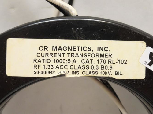 CR Magnetics 170 RL-102; Current Transformer Ratio: 1000:5 Amp