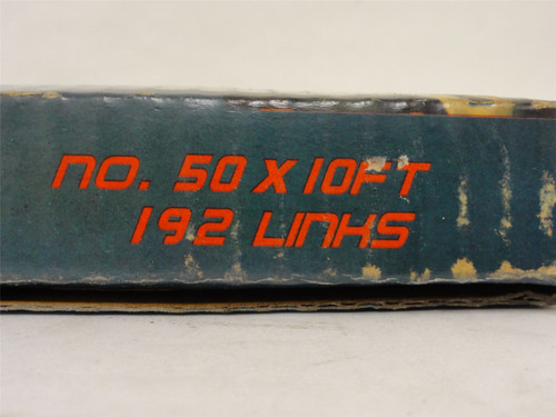 PLI 46000116; Roller Chain; #50 x 10Ft; 192 Links; 1300010989