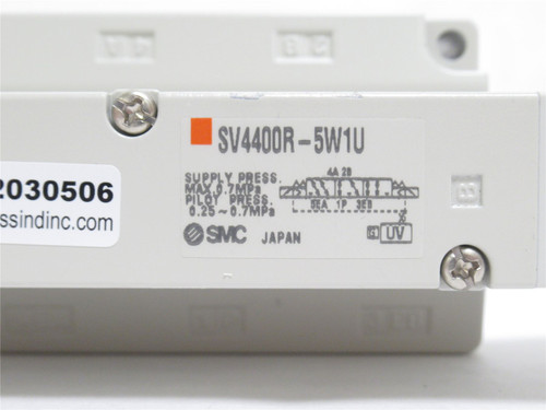 SMC SV4400R-5W1U; Solenoid Valve; 0.7MPa; 24VDC