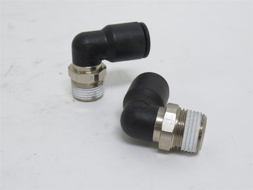 Legris 3109 12 18; Lot-2 Air Elbows; 90Deg; 12mm PTC x 3/8NPT