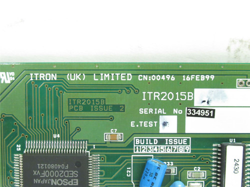 Itron ITR2015B; Display PCB Board Assembly