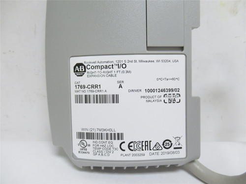Allen-Bradley 1769-CRR1; Right-To-Right Bus Expansion Cable