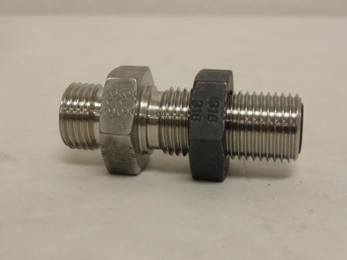 SSP 4 WLO-SS; Bulkhead Union; SS-316; 1/4 ORFS x 1/4 ORFS