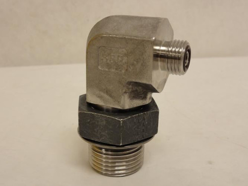SSP S4-12GE; Adaptor Elbow 90Deg; 1/4 ORFS x 3/4 BOSS