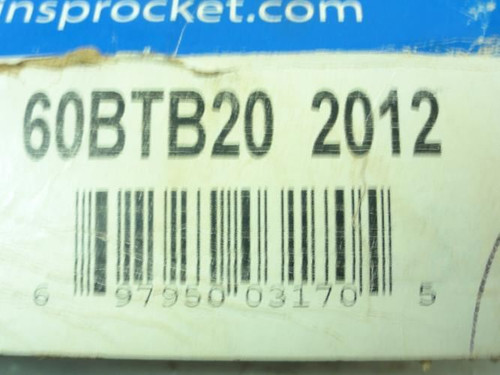 Martin 60BTB20; Bushed Sprocket; Taper-Lock; # 60; 20T