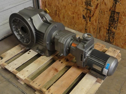 SEW KAF107R77D268BDFT100LS4-KS; Gearmotor 522:1 Ratio; 3Hp