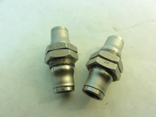 Legris 38160800; Lot-2 Bulkhead Unions; 5/16" Tube; SS