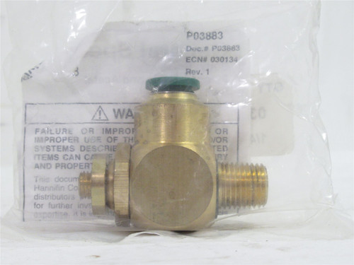 Parker 32512538; Flow Control Valve; 1/4"NPT; 3/8"Tube