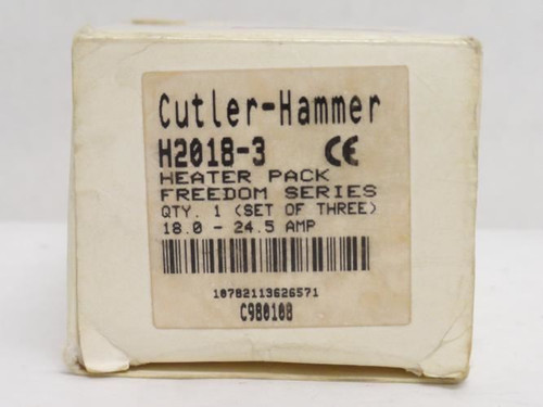 Cutler-Hammer H2018-3; Box-3; Freedom Heater Coils 18- 24.5 Amp