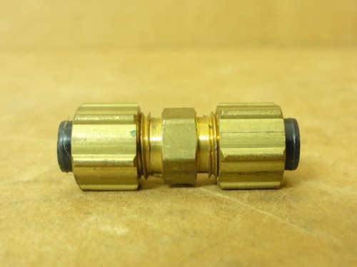 Eaton 1262X4; Brass Compression Union; 1/4" Tube OD